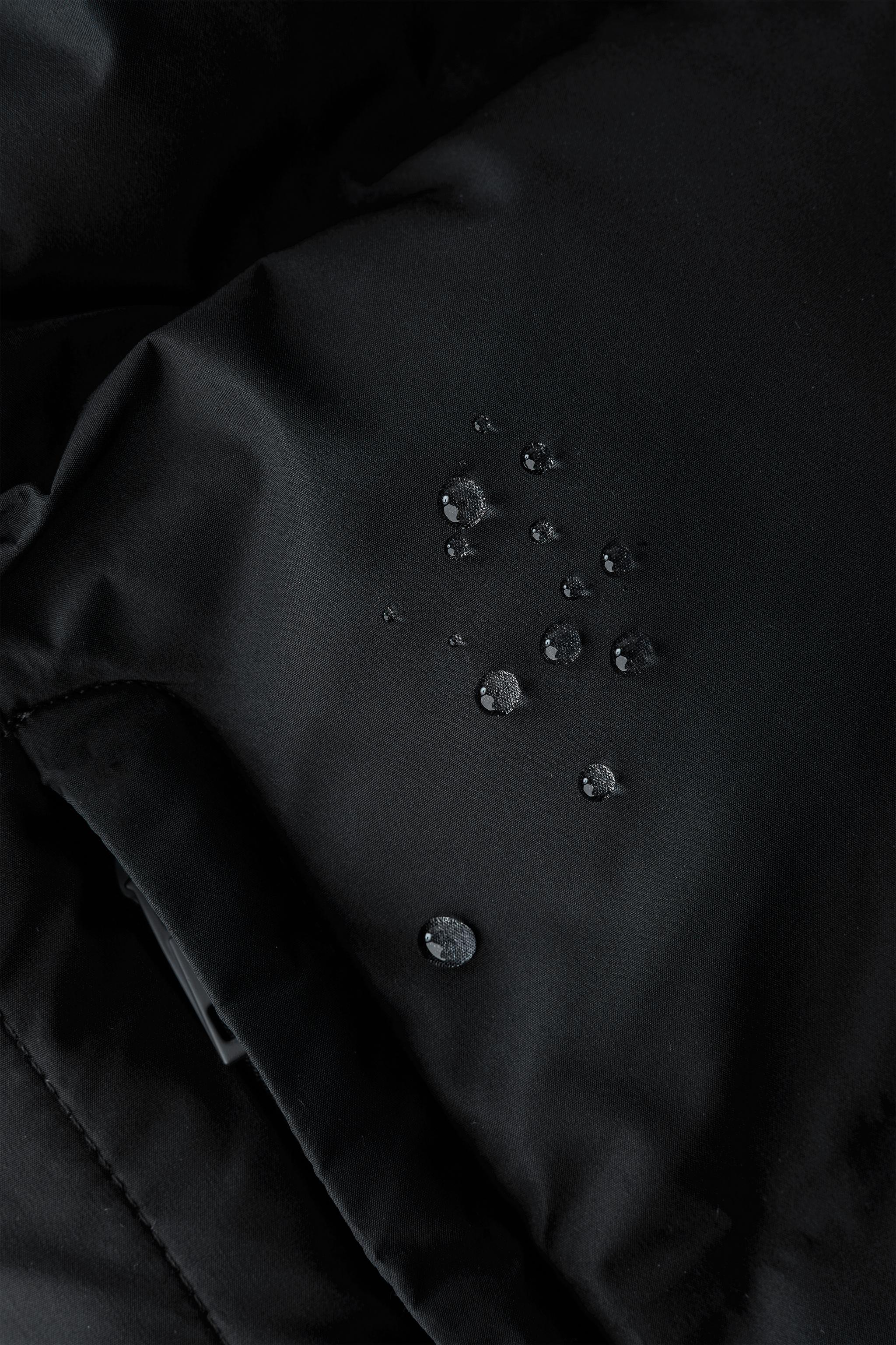 WATER REPELLENT HOODIE PUFFER COAT